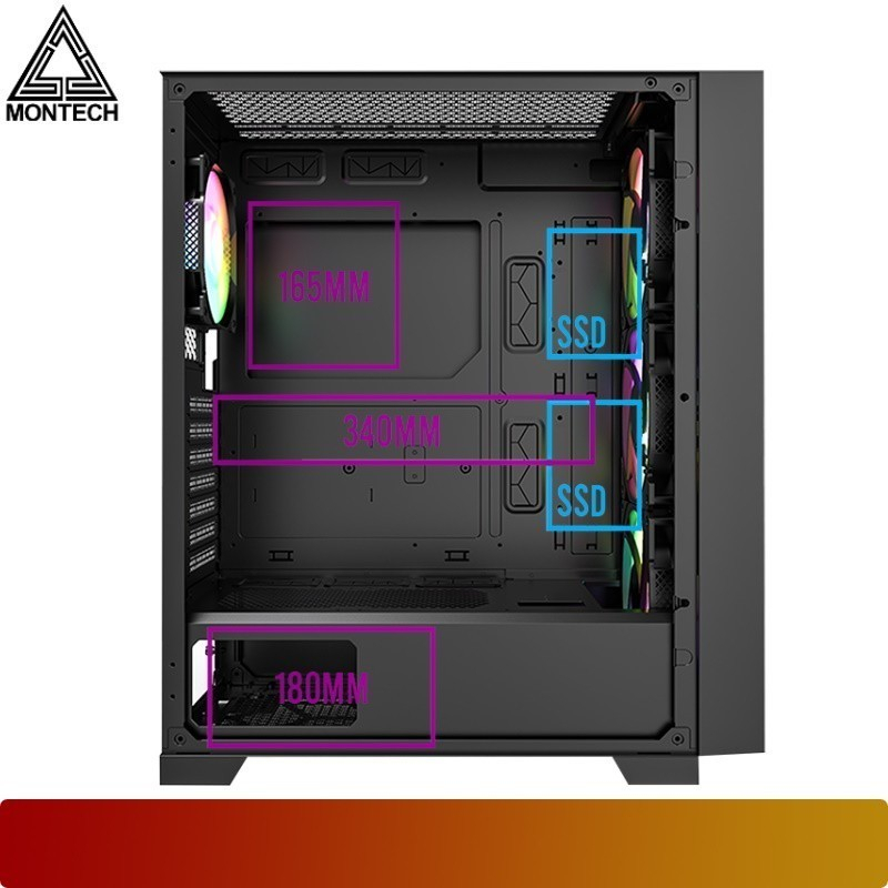 Casing MONTECH AIR 1000 Premium Experience Extreme Cooling