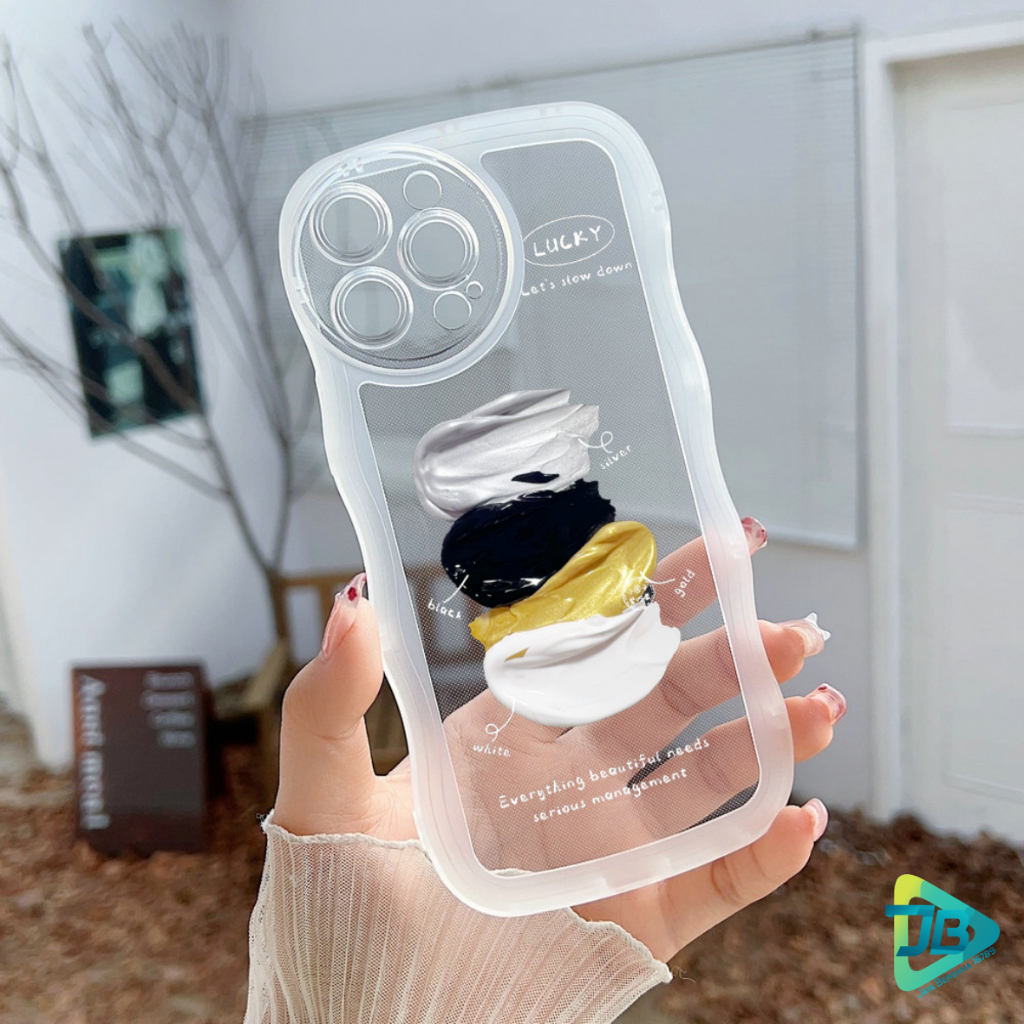 CUSTOM SOFTCASE WAVE GELOMBANG CLEAR CUSTOM COLORFUL FOR REALME C1 C2 5 5I C3 9 9I 10 C11 C12 C25 C15 C20 C21 C21Y C25Y C30 C31 C33 C35 NARZO 50I 50A PRIME JB8479