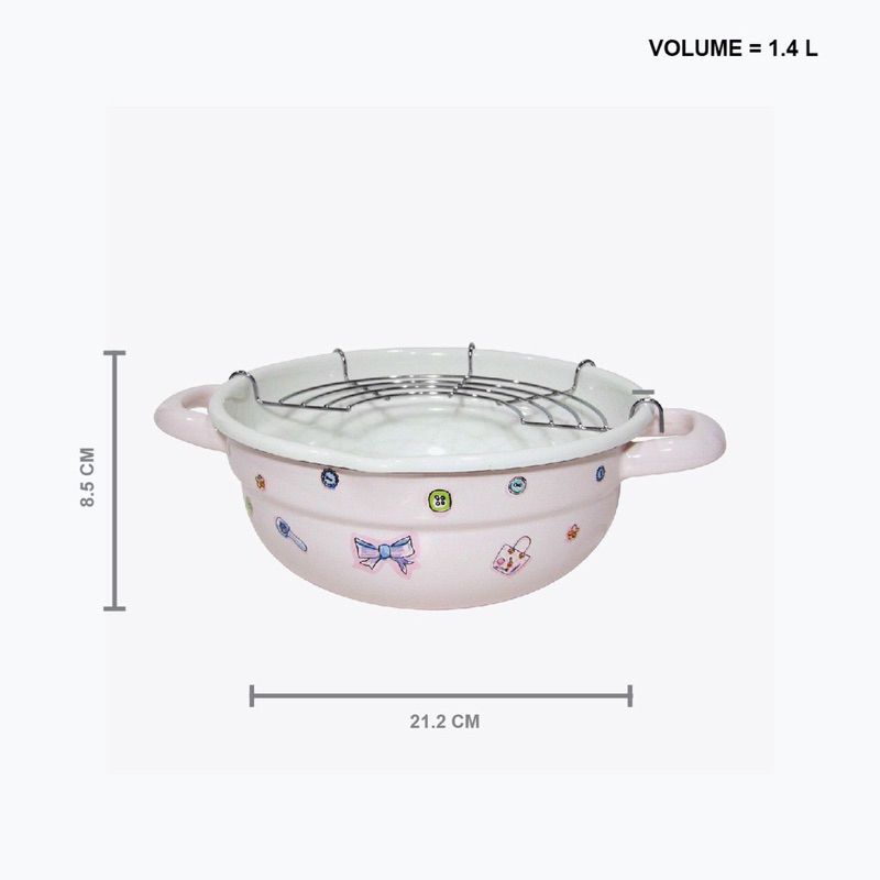 CHEFINA PANCI MASAK KOREA ENAMEL TEMPURA NABE 20cm BEAUTY IN THE KITCHEN