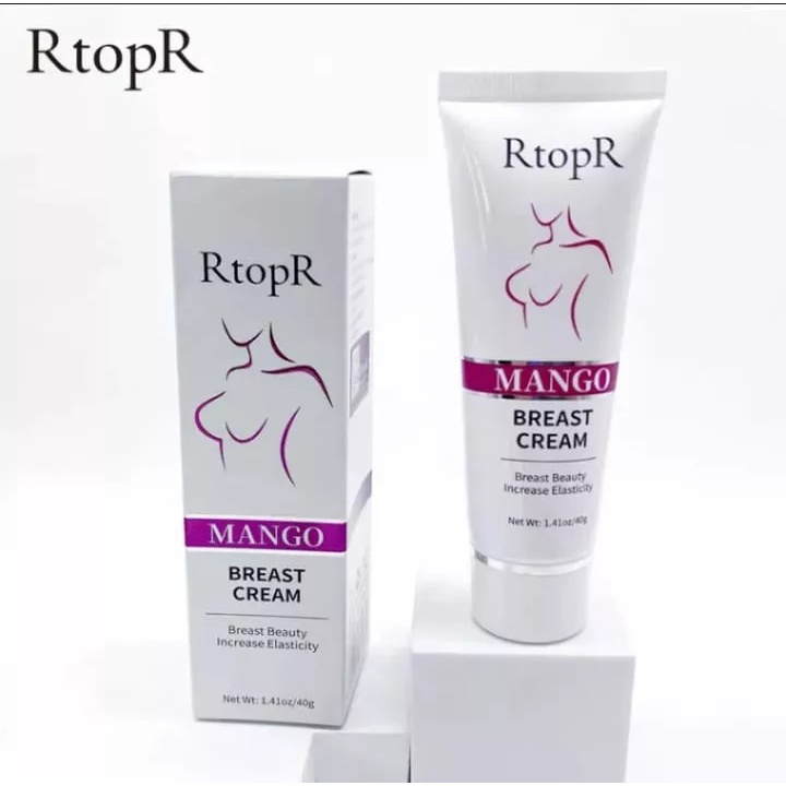 RtopR MANGO Breast Enlargement Cream Krim Pembesar Payudara Mangga untuk Wanita, Krim Pembesar Payudara Besar 40G, Krim Pengencang Payudara Perawatan Dada