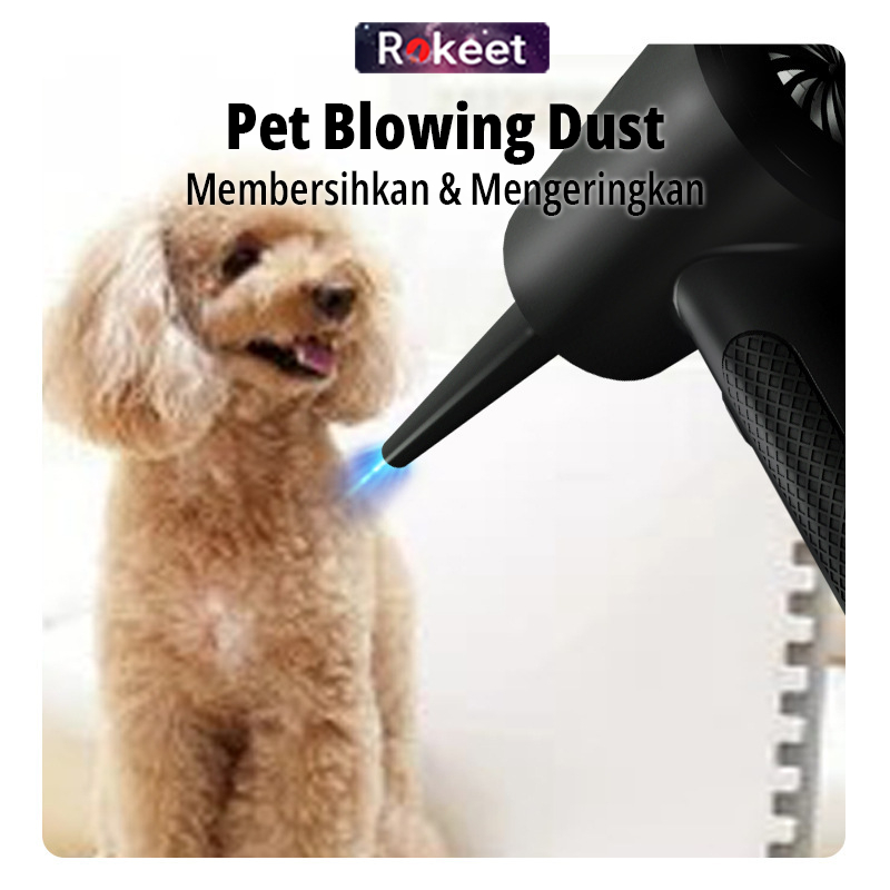 Rokeet Air Duster 2 in 1 Vacuum Blower Kipas Kucing Anjing Komputer PC Laptop Kamera Portable Serbaguna-3