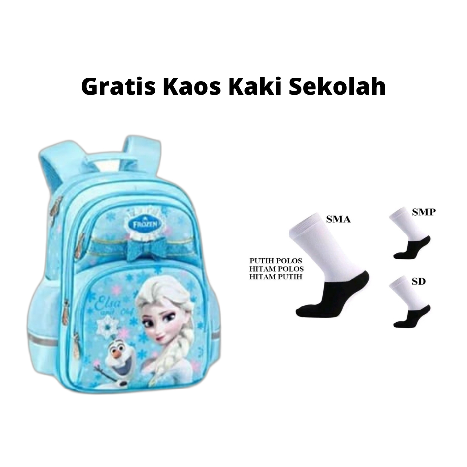 tas sekolah anak perempuan tas sekolah anak tk sd tas anak karakter tidak tembus air free kaos kaki