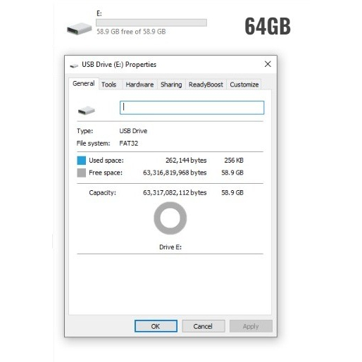 Kartu Memori Advance Media Micro SD 64 GB Memory Card TF Class10 MMC Advance Media Original Chip Only OCEANMART Murah Grosir OCEAN MART