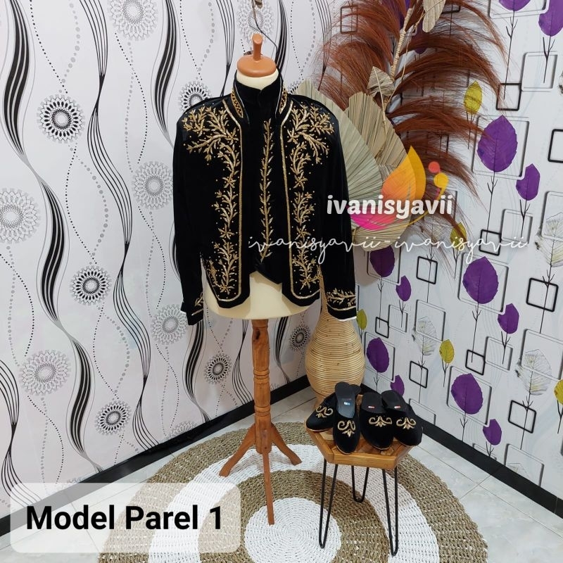 Beskap Pengantin / Beskap Bludru Payet - Model Parel 1