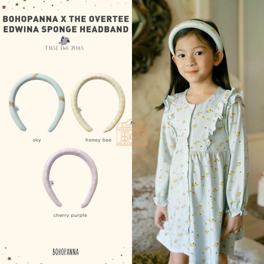 Bohopanna X Overtee - Sponge Headband / Bando Anak Perempuan