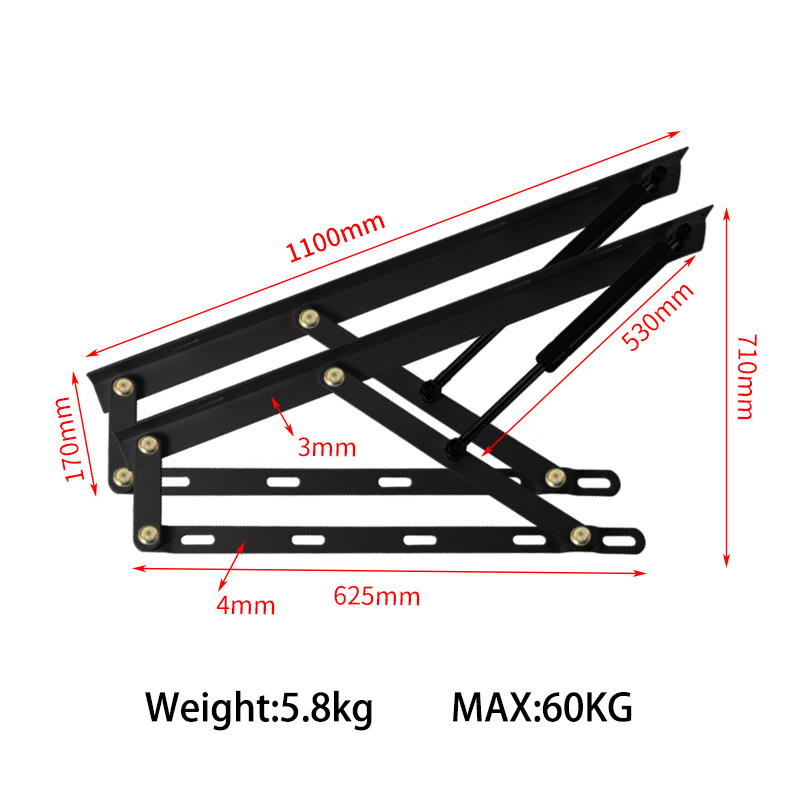 【110cm】Bed Fold Lift Up Hidrolik Hinge/Engsel Ranjang Lipat Hidrolik