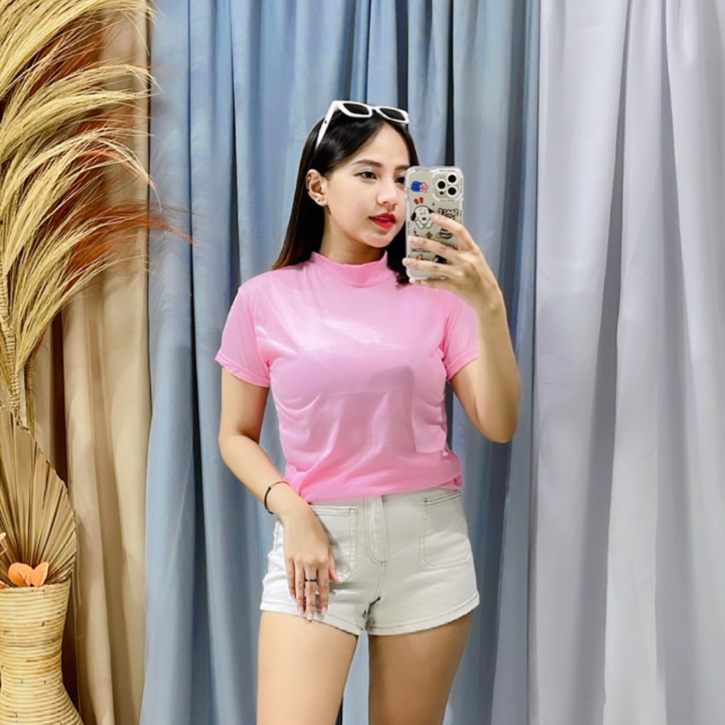 RXFASHION - BASIC TOP/KAOS WANITA BASIC NECK