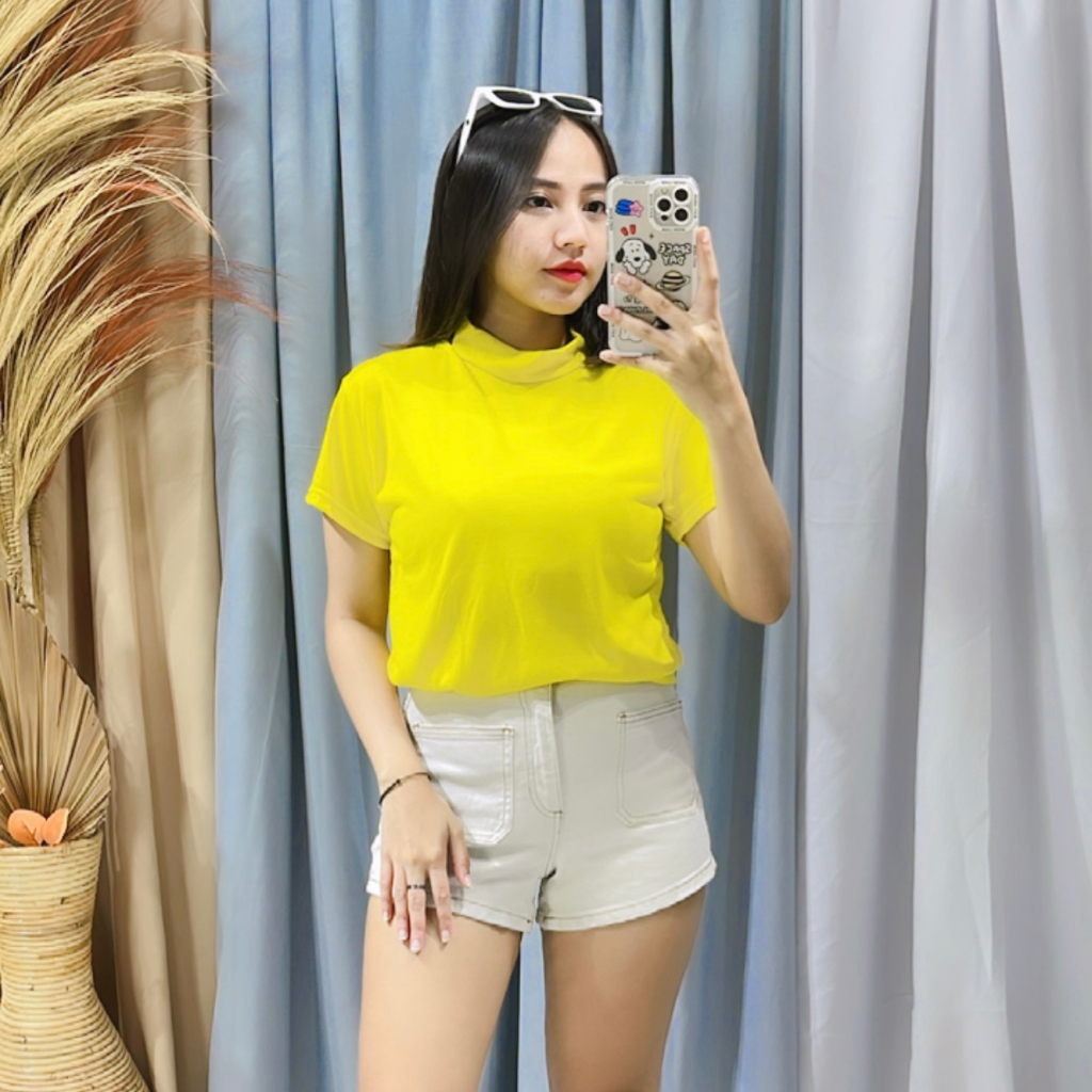 RXFASHION - BASIC TOP/KAOS WANITA BASIC NECK