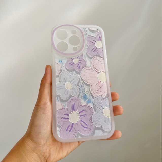 Floral flower cute case for iphone 14 pro max
