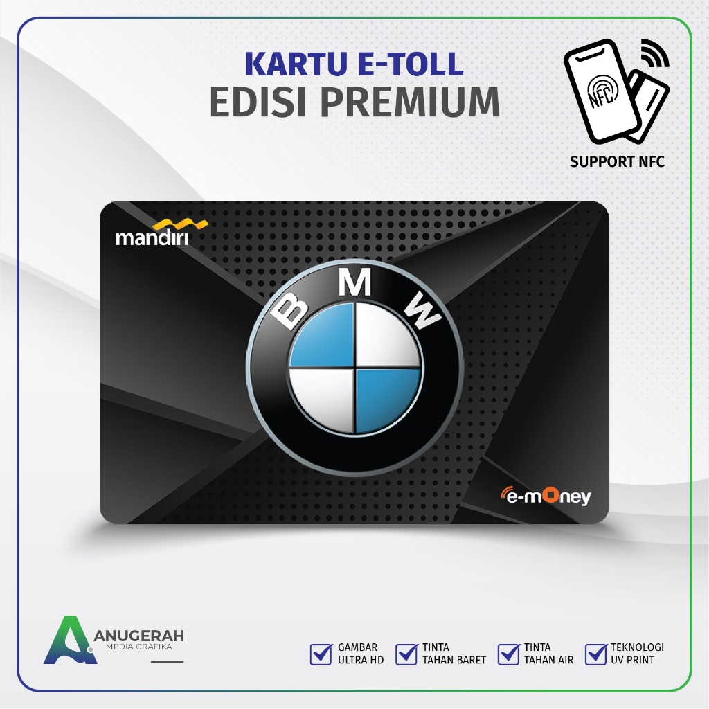 Kartu E-toll Emoney Brizzi BNI Tapcash Edisi Premium