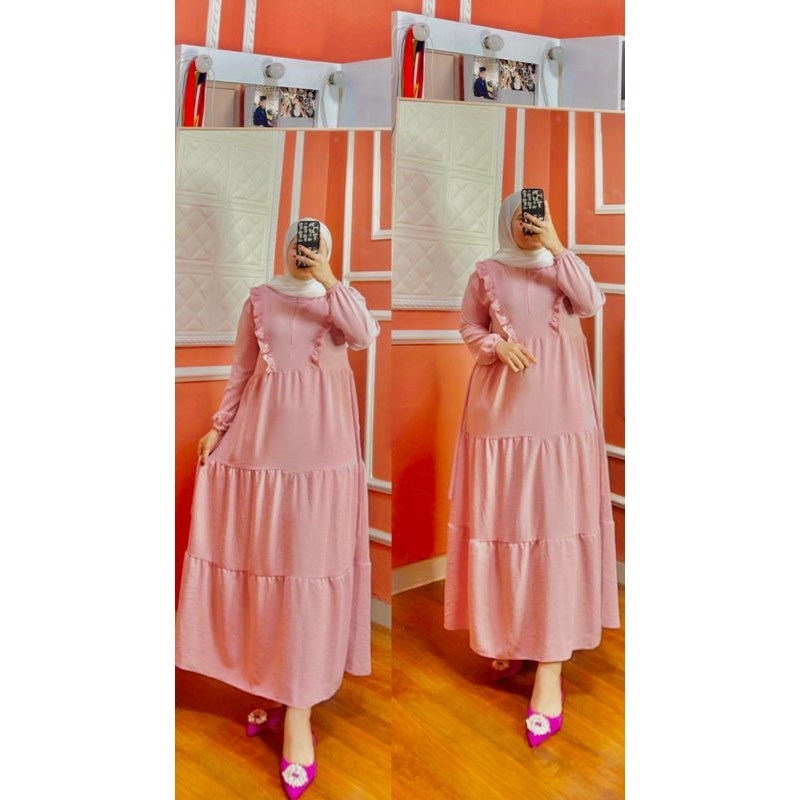 GAMIS RAFEL TERBARU BAHAN CRINGKLE AIRFLOW