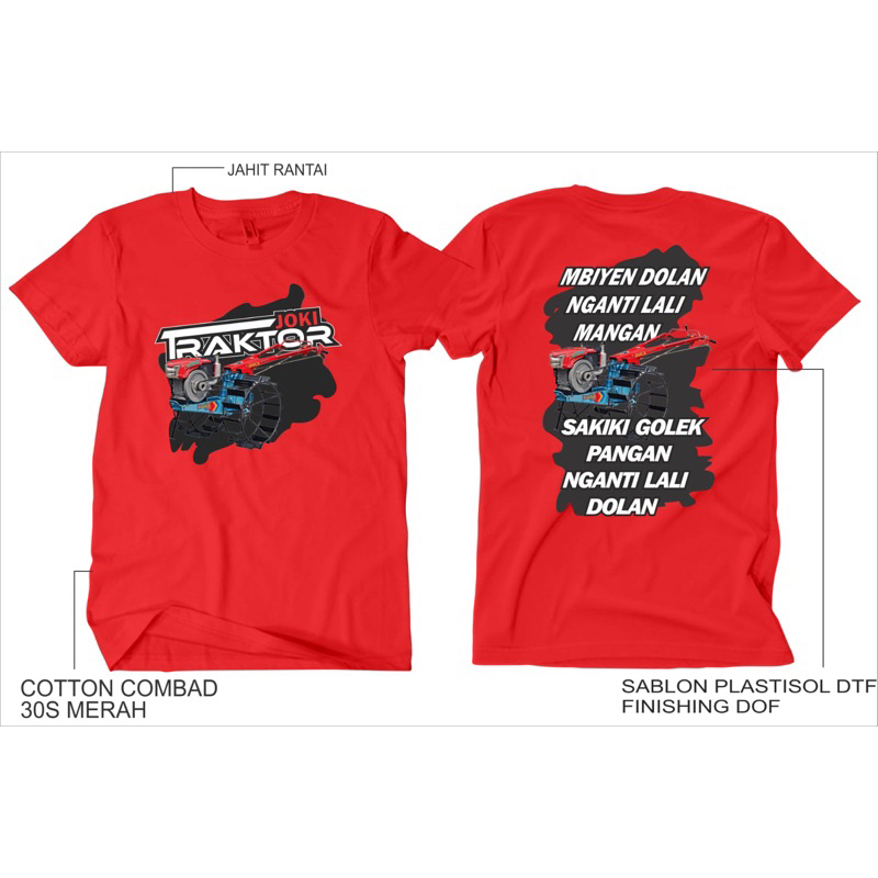kaos traktor anak