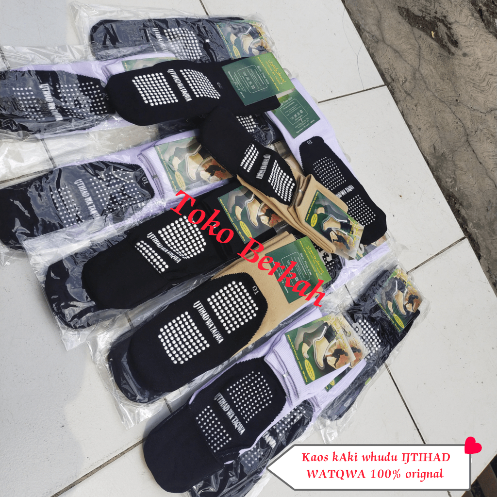 Kaos Kaki Whudu Anti Slip ijtihad wataqwa original 100%