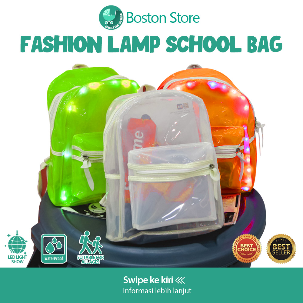 Bostonstore Tas Ransel Transparan / Tas Ransel Transparan Anak / Tas Ransel Transparant / Tas Ransel Transparan / Tas Ransel Transparan Wanita Import / Tas Sekolah Transparan Anak / Tas Sekolah Transparan Wanita / Clear Backpack Transparent