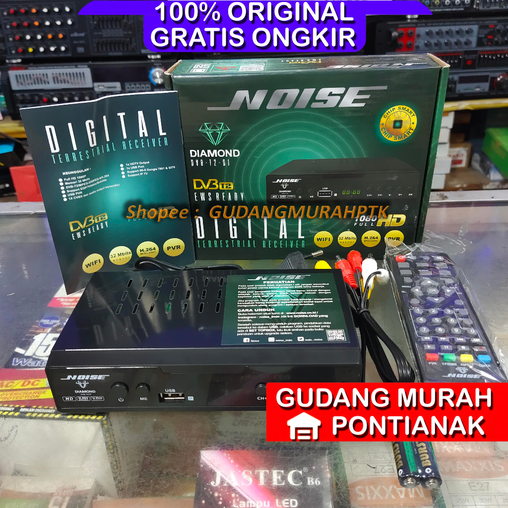 Set Top Box STB TV Digital Noise/stb tv digital DVB-T2 Full HD di kota Pontianak Bersih CHANEL BANYAK