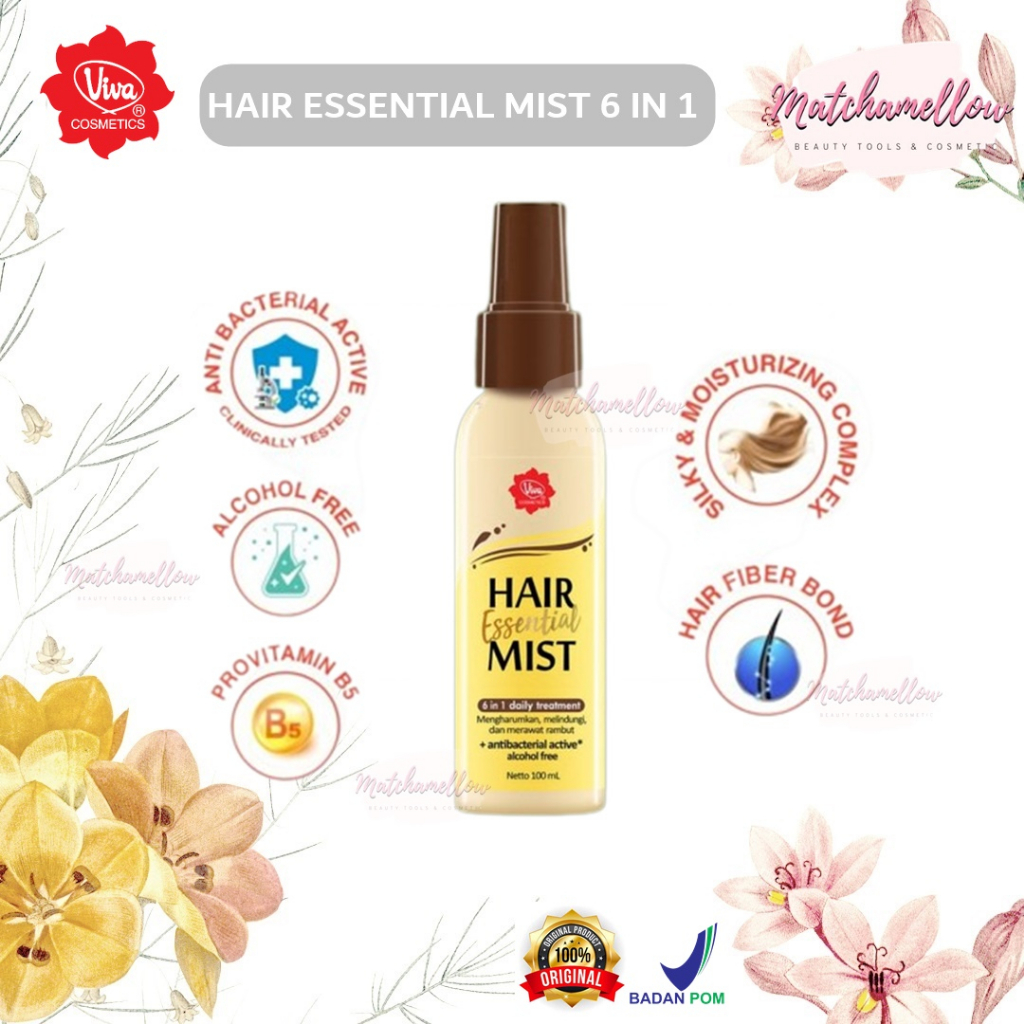 ❄️MATCHA❄️VIVA HAIR ESSENTIAL MIST 6 IN 1 - HAIR TREATMENT MOISTURIZING 100ML