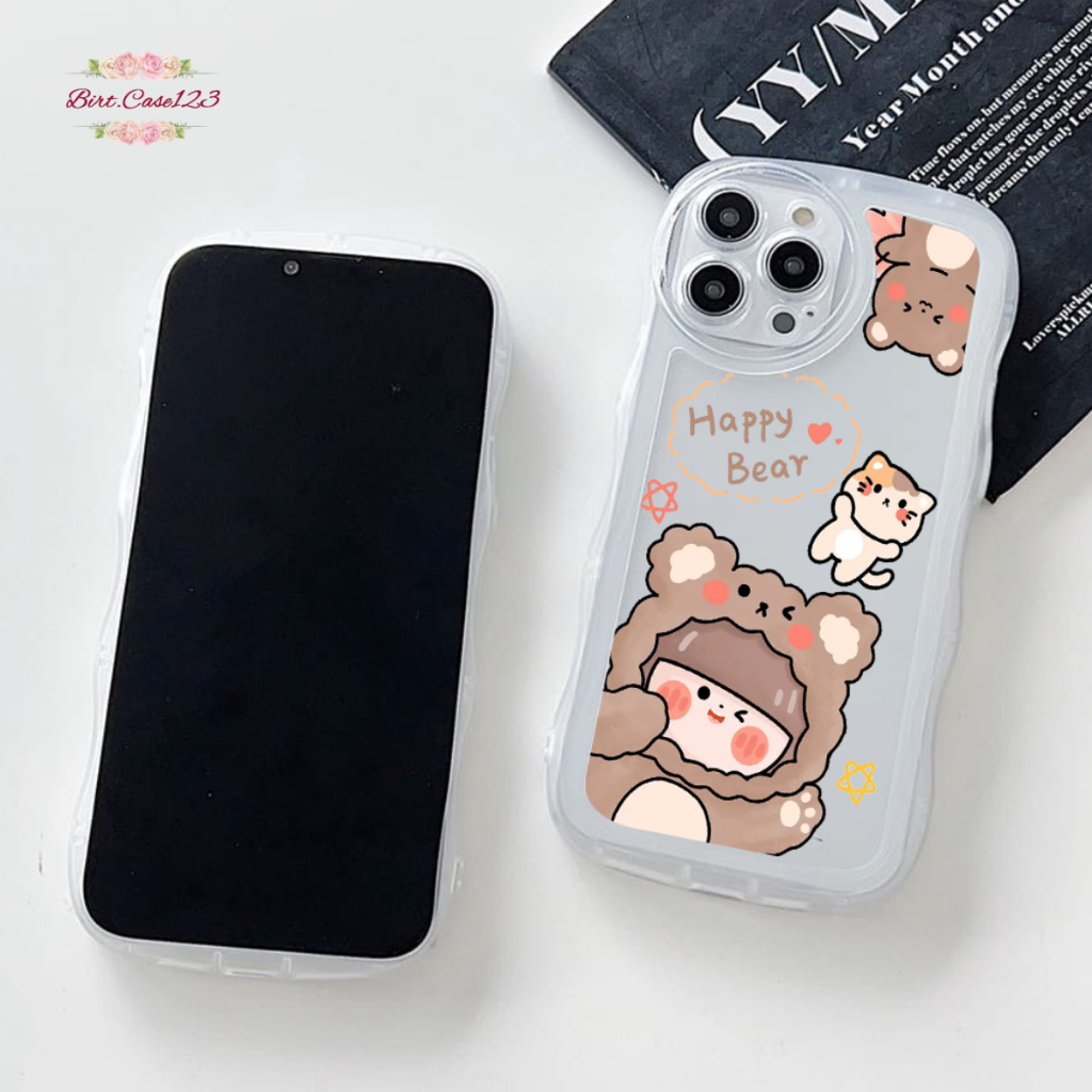 CUSTOM SOFTCASE WAVE GELOMBANG CLEAR CUSTOM FRESS COOL FOR VIVO Y02 Y11 Y12 Y15 Y15S Y16 Y20 Y12S Y21 Y21S Y22 Y22S Y30 Y35 Y53 Y71 Y81 Y91 Y93 Y91C T1 S15E V5 V20 V25E PRO BC7485