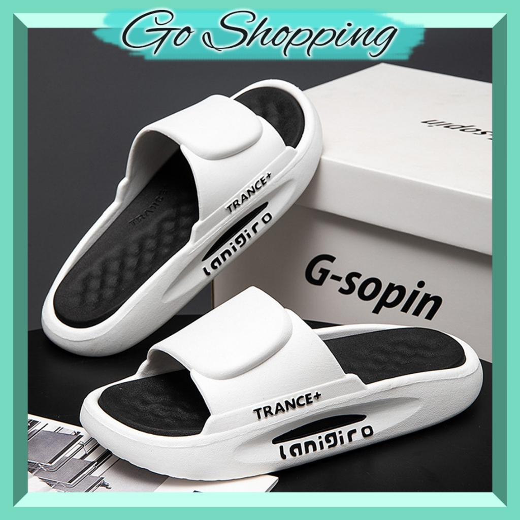 GO!SD1143 Sandal Jelly Sendal Rumahan Bahan Karet Tebal Empuk Home Slipper Anti Slip Pria Wanita