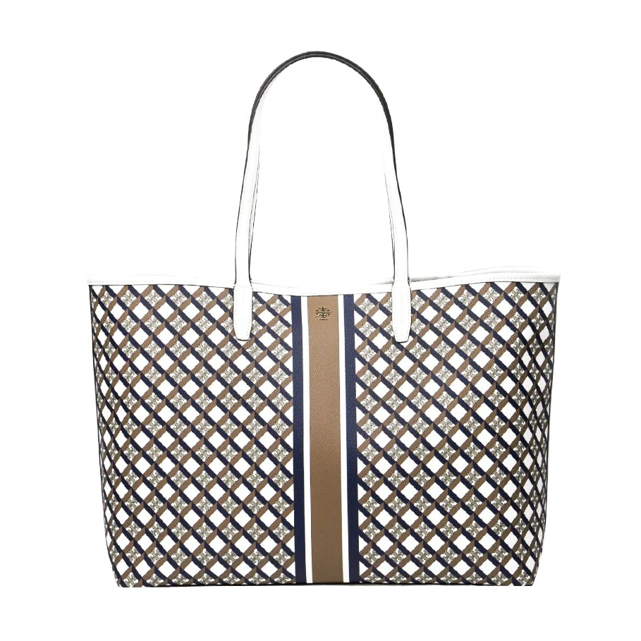 TB Geo Logo Stripe Tote