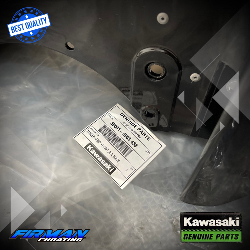 SPAKBOR DEPAN HITAM METALIC FENDER ASSY NINJA R SS ORIGINAL KAWASAKI 35001-0063-438