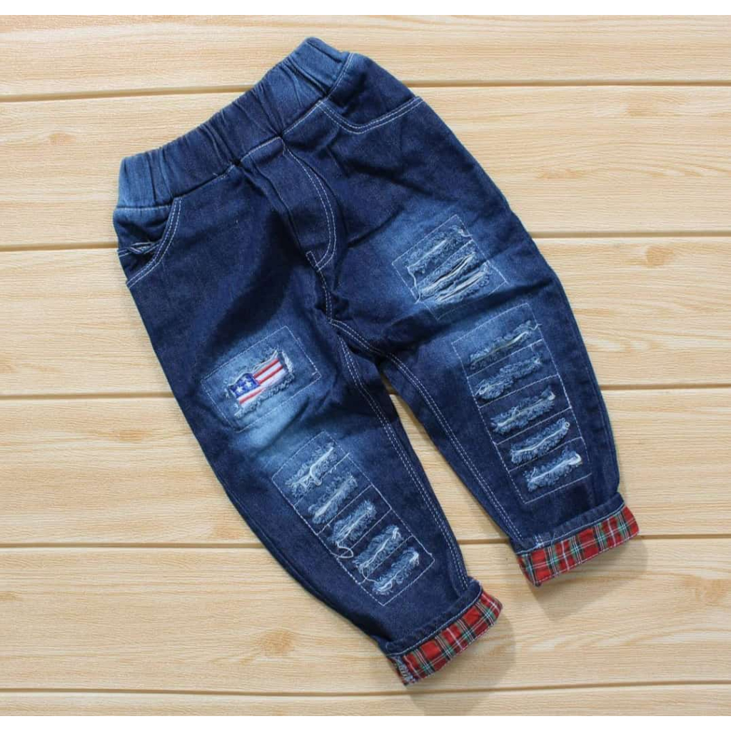 Dezata  Brian Pants- Celana Panjang Jeans Anak 1-10 Tahun Celana Panjang Anak Celana Stik Balik