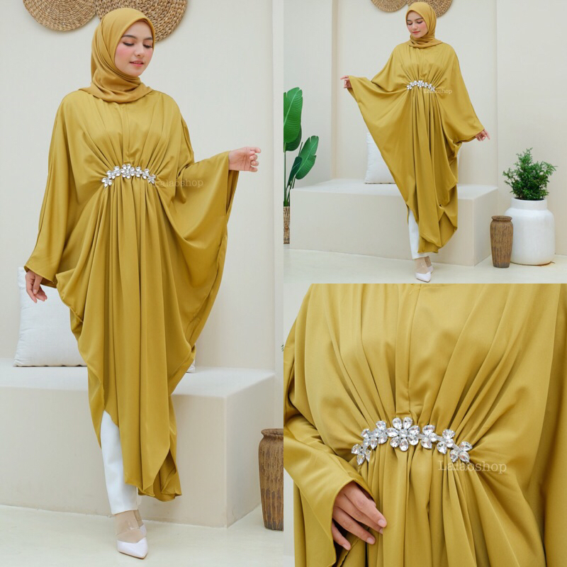 Lala Kaftan | Kaftan Wanita Kondangan | Kaftan Mewah | Kaftan Jumbo | Kaftan Premium | Kaftan Kalong |