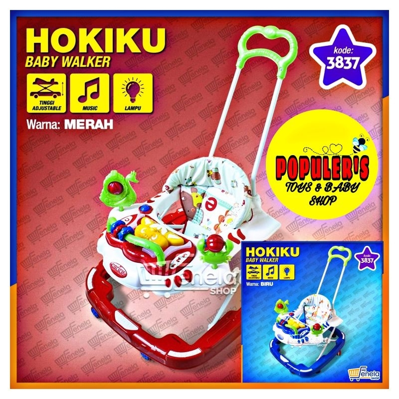 Baby Walker Hokiku 3837 pontianak roda bayi murah
