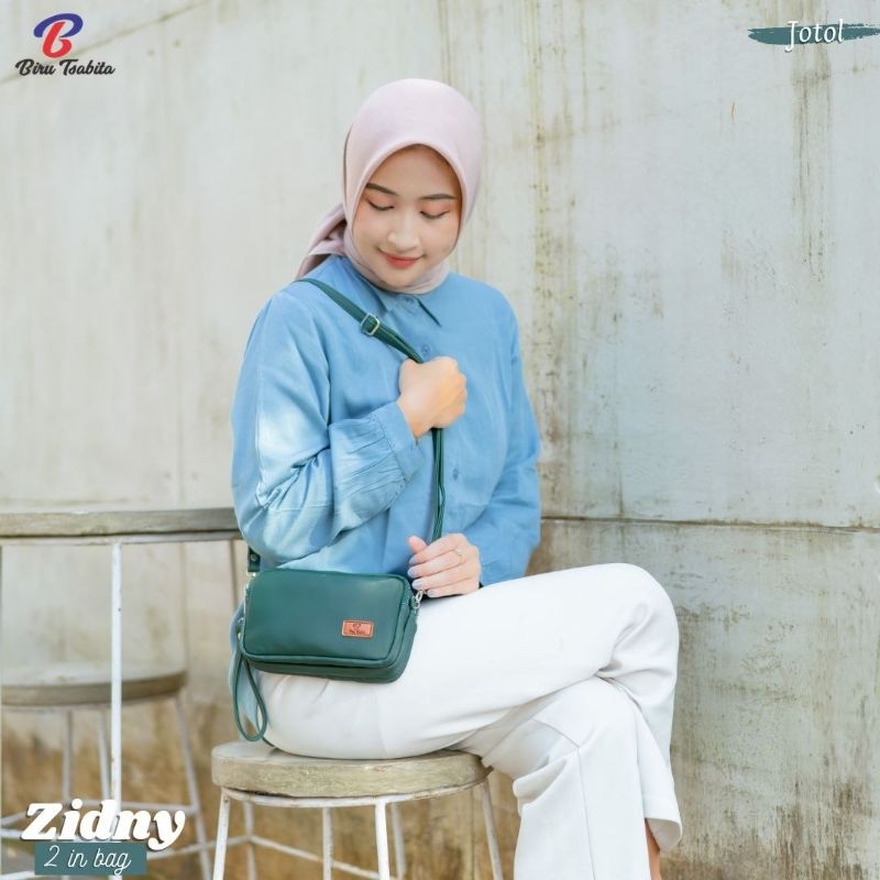 Zidny Bag by Biru Tsabita Tas Resleting Banyak Pocanshop Tegal