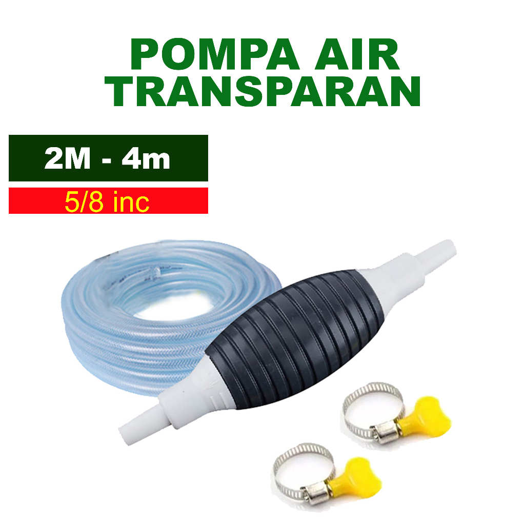 Pompa Manual Bahan Bakar 5/8 Inc / Pompa Air / Pompa Alat Sedot Air Minyak Bensin