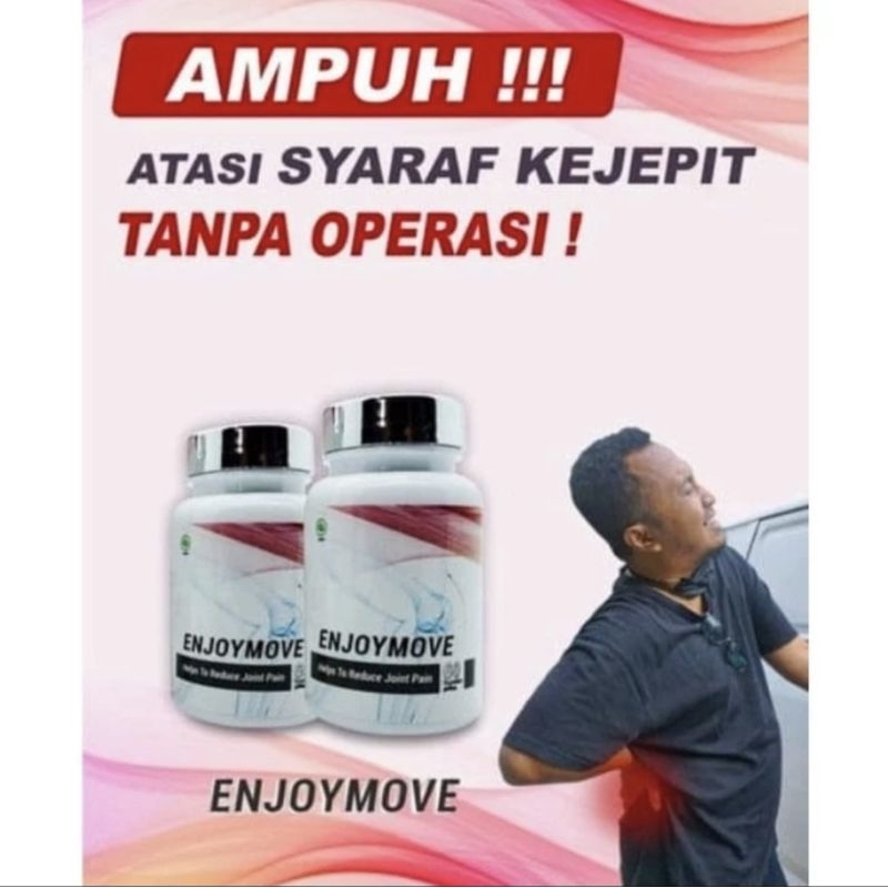 ENJOYMOVE ENJOY MOVE ASLI OBAT HERBAL ATASI NYERI SENDI DAN TULANG ASLI HERBAL AMPUH