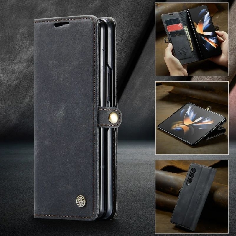 SAMSUNG GALAXY Z FOLD3 5G / FOLD 3 5G FLIP WALLET LEATHER CASE COVER SARUNG DOMPET KULIT CASEME