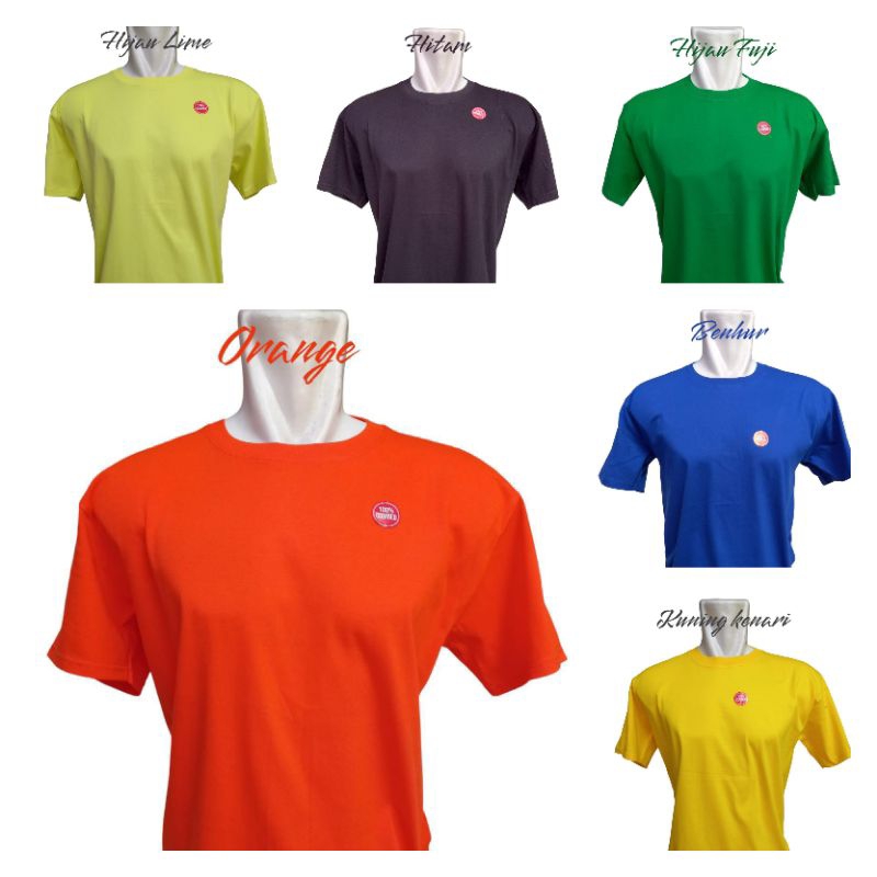 kaos polos katun combed 20s super tebal | kaos polos premium | katun combed | unisex S-5XL