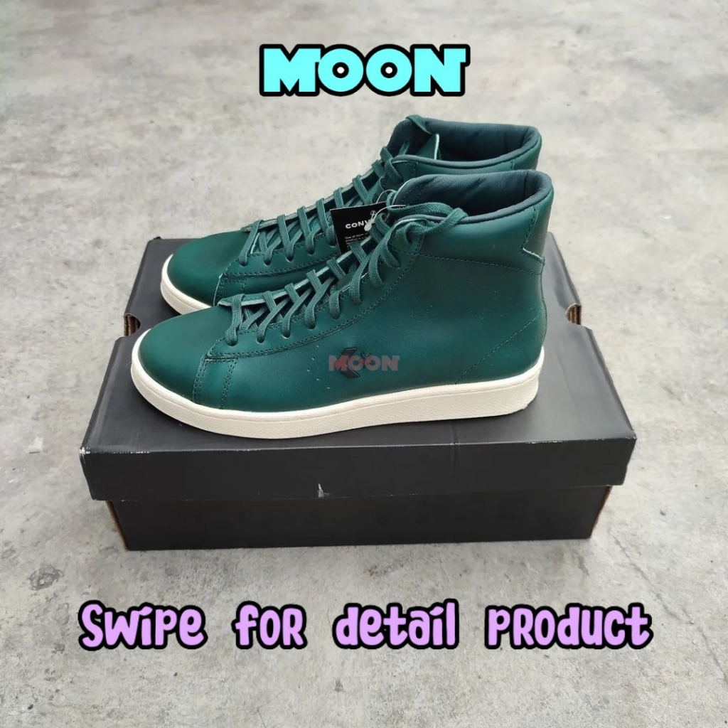 CONVERSE PRO LEATHER HIGH X HORWEEN LYONS BLUE SEA MOSS SNEAKERS ORIGINAL RESMI