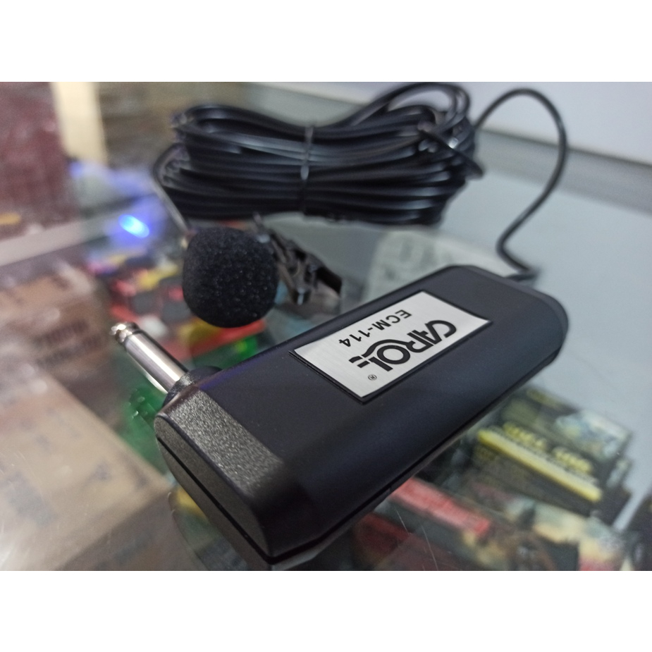 MIC JEPIT kabel CAROL ECM 114 MICROPHONE CLIP ON ori MIC IMAM MASJID