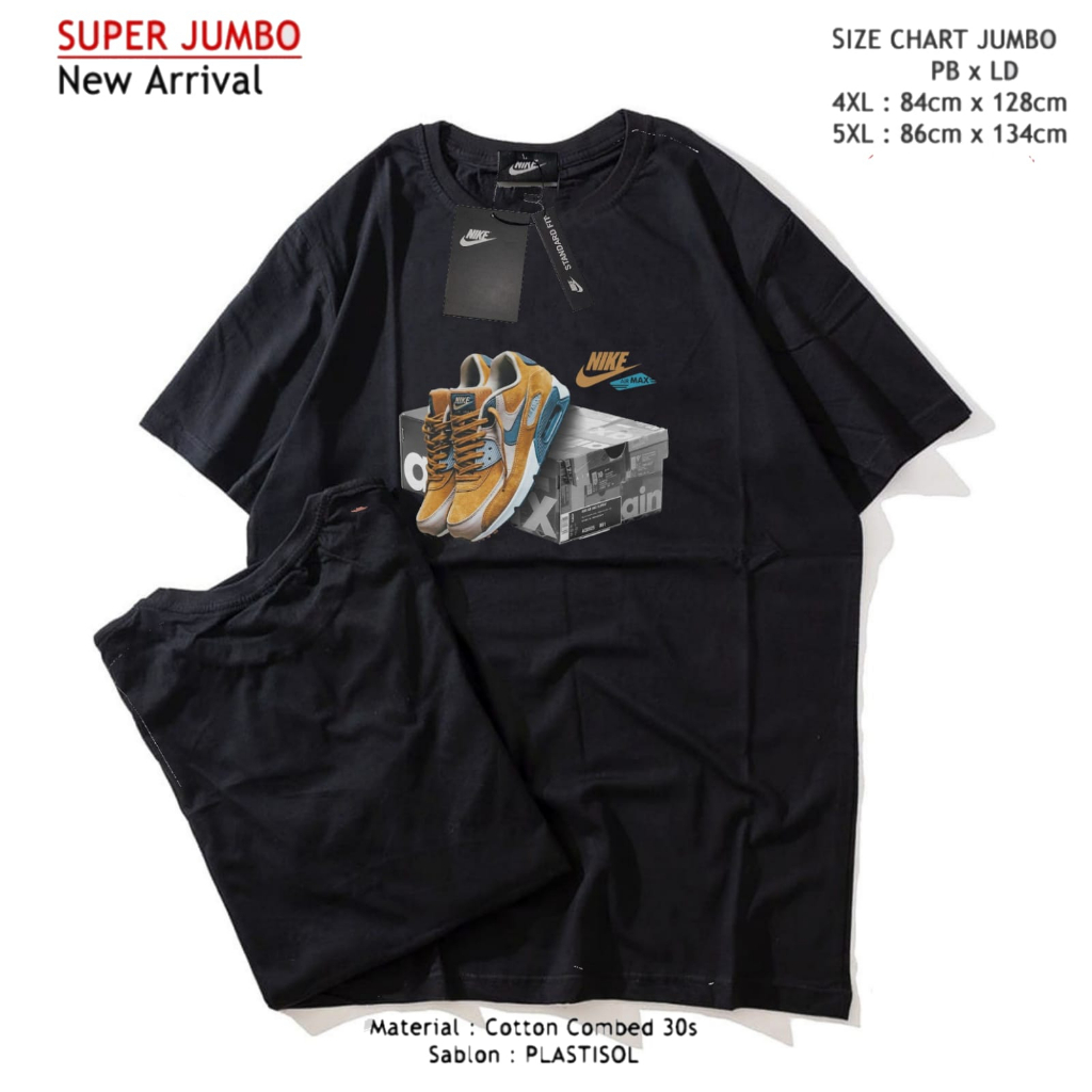 KAOS PRIA UKURAN JUMBO BIG SIZE XXXXL