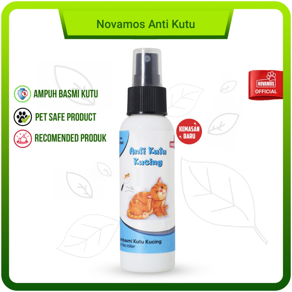 Novamos Penghilang Bau Kotoran 250 ml - Novamos Anti Kutu 100 ml - Novamos Parfum Hewan 100 ml