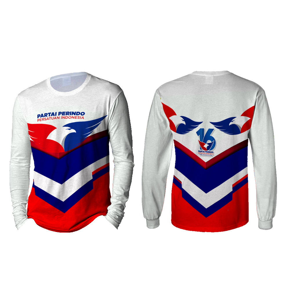 Baju PERINDO / Baju Partai PERINDO / Baju Kaos keren Partai perindo Lengan Panjang - Baju Perindo