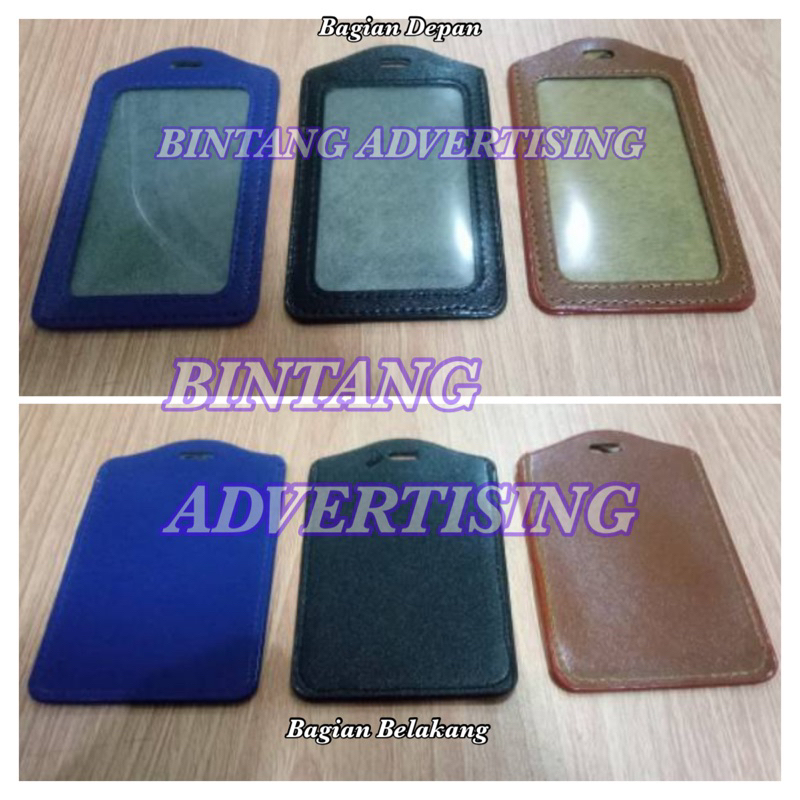 

Case Kesing Tempat Wadah Kartu Id Card Name Tag kulit Leather Biru Hitam Coklat Kwalitas Bagus