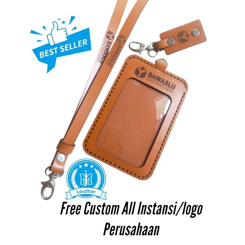 

Id Card Holder Kulit Custom Bawaslu/Name Tag Kulit Custom all Instansi dan Nama Perusahaan