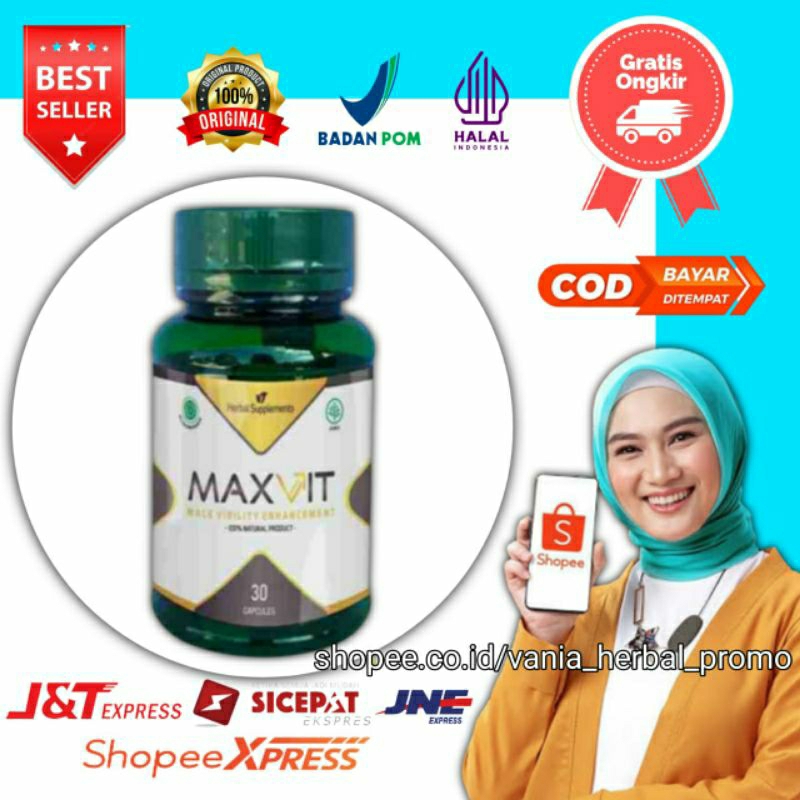MAXVIT - OBAT PEMBESAR KELAMIN ALAT VITAL PRIA PERMANEN MAXVIT ASLI 100% ORIGINAL OBAT KUAT PRIA TAH