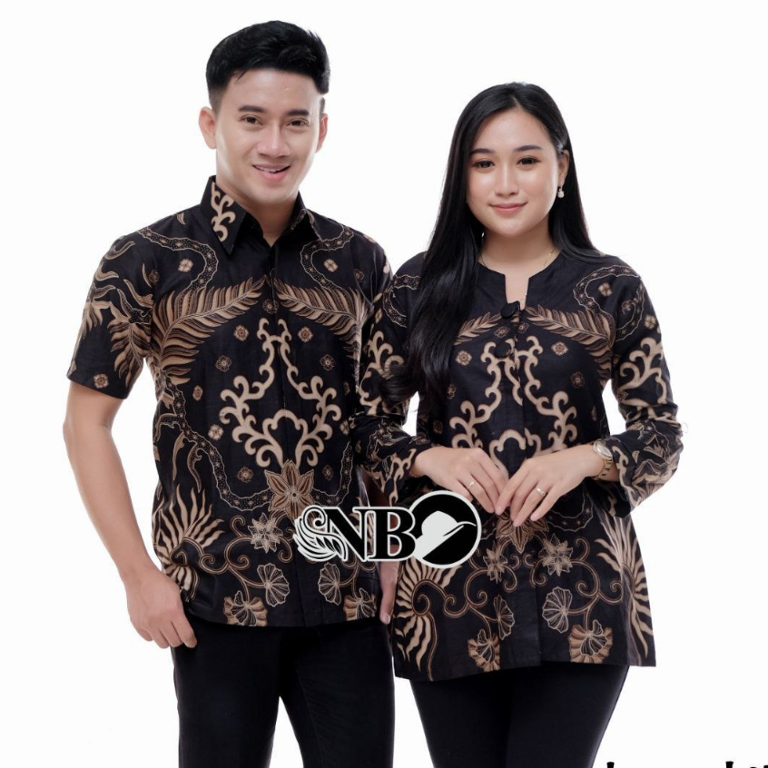 Batik Couple Modern Atasan Blouse Batik Kerja Kantor Wanita Seragam Batik M L XL XXL