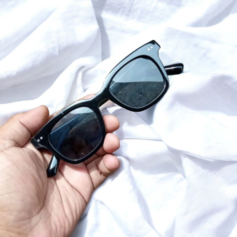 Sylviana723 Fw524 Kacamata Hitam Pria Keren Model Vincent Lensa Kaca Asli Premium