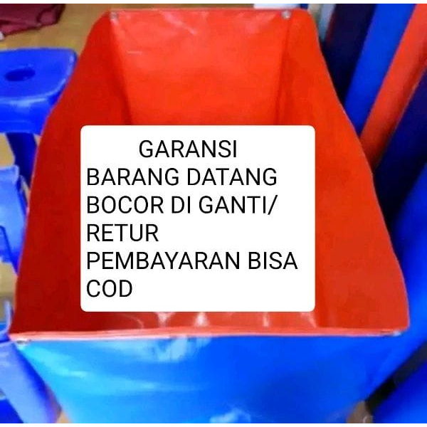 terpal kolam ikan 100x50x50 terpal kolam ikan 50x100x50