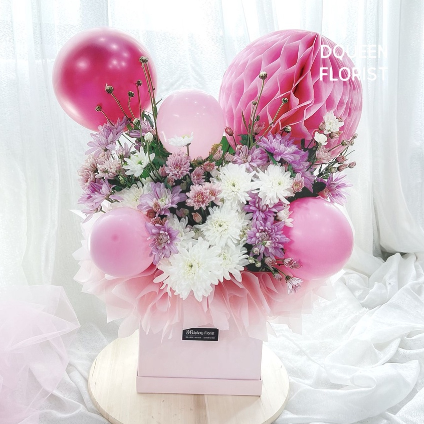bunga box ulang tahun happy birthday