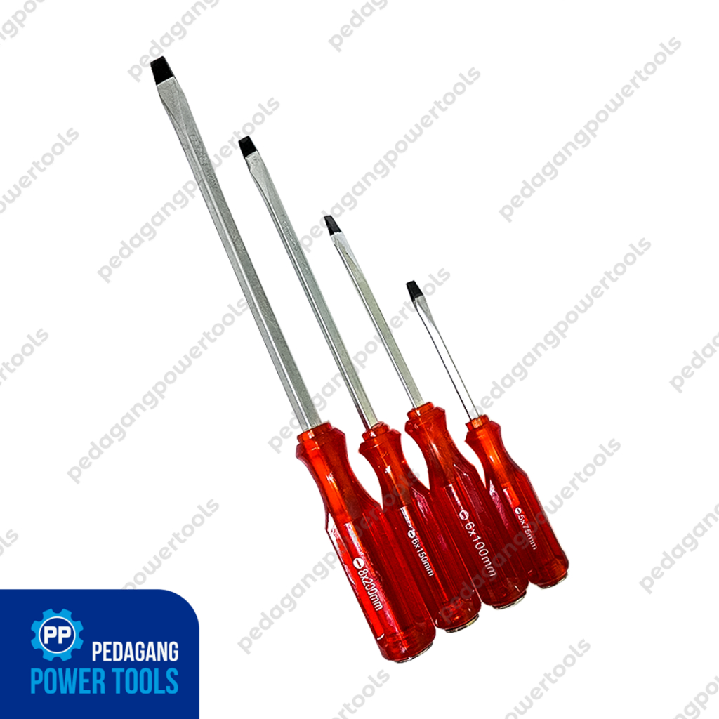 OBENG TEMBUS SET 7 PCS GO THRU SCREWDRIVER GRIP ON 84-000