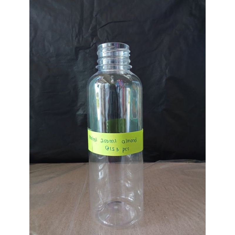 (ada harga GROSIR) Botol Plastik almond/ Botol Jus/ Botol Kopi 250ml