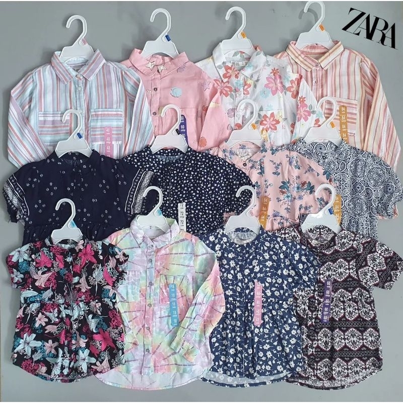 Kemeja Anak Perempuan Zara 12 bulan – 7 tahun