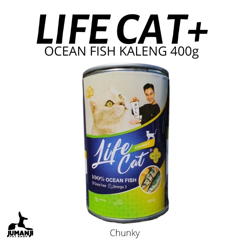 Life Cat Food Kaleng Ocean Fish Chunky 400gr - Makanan Anak Kucing Lifecat