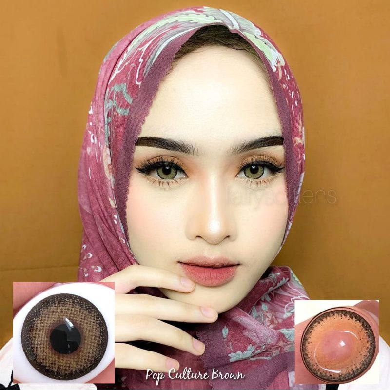 SOFTLENS KITTY KAWAI POP CULTURE BROWN / KONTAK LENSA