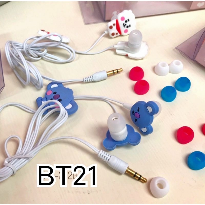 BTS Icon Headset BT21 Earphones Headphone Accesories